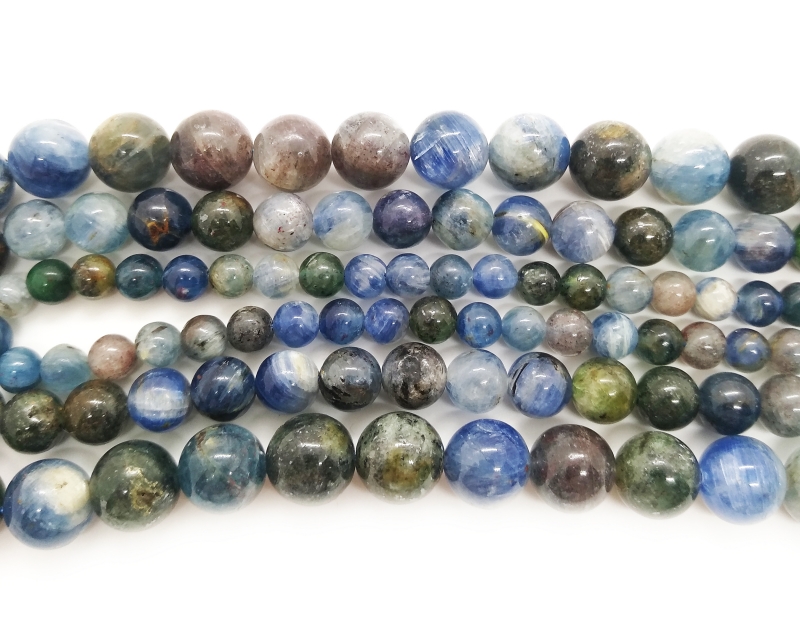 Бусины Кианит А класса гладкий глянцевый шар 6 8 10мм натуральный камень 6 Синий