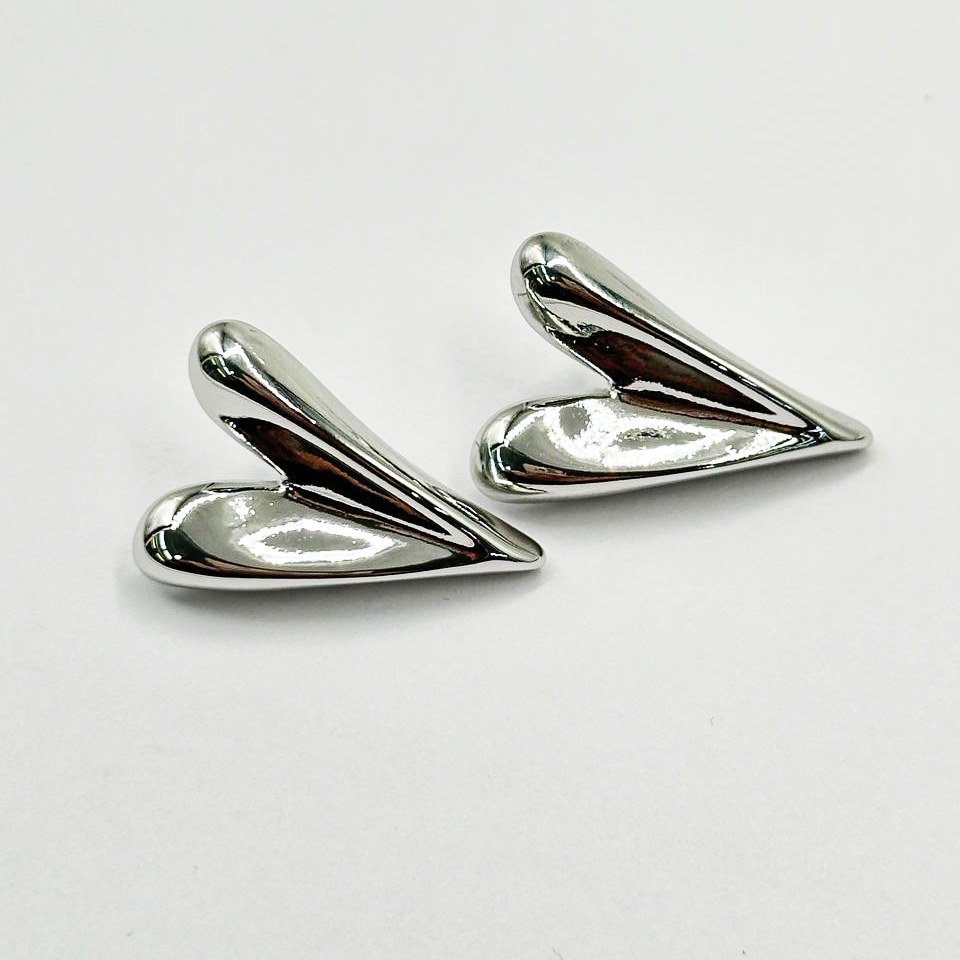 Готовые серьги размер 26,5*18,4мм цвет серебро
