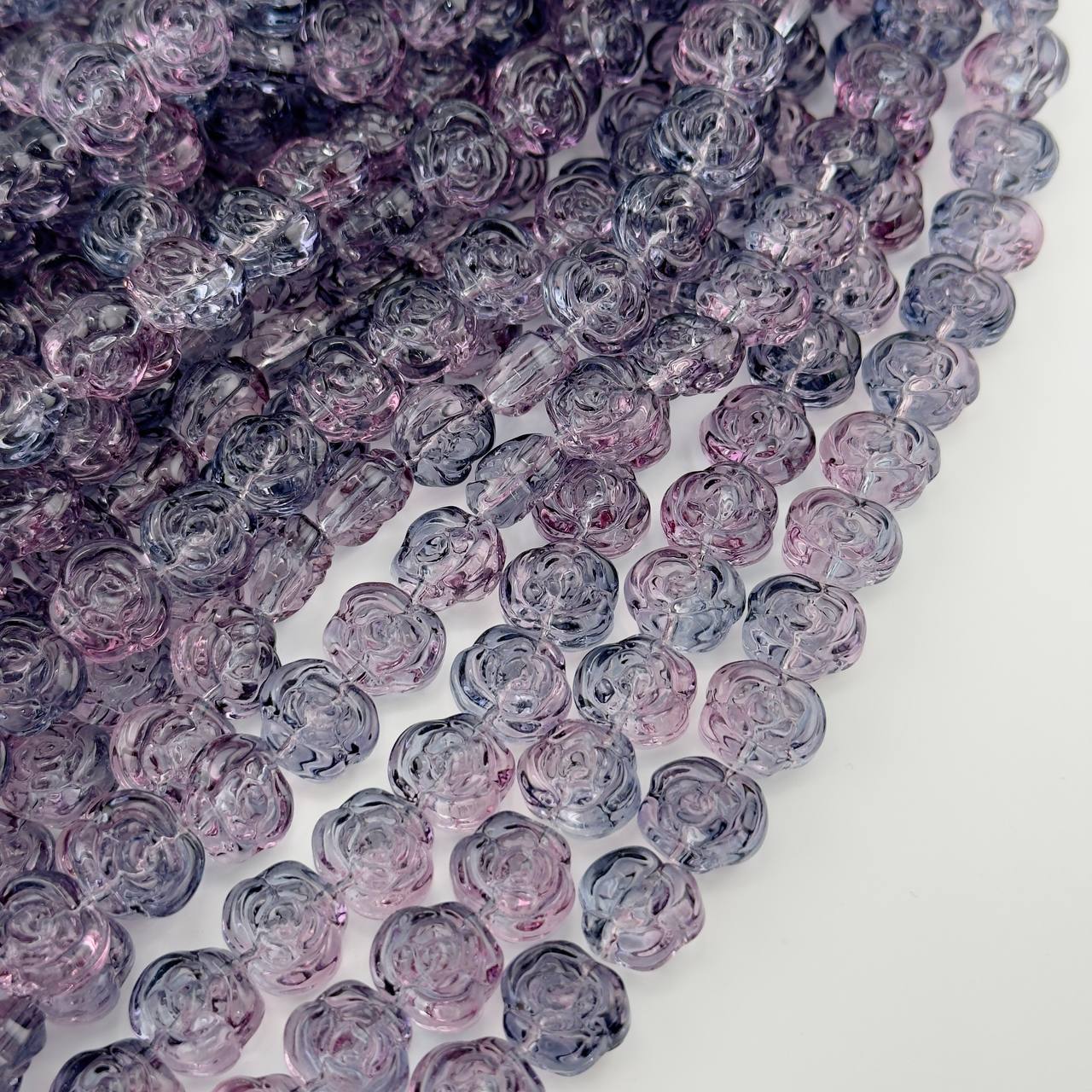Чешское стекло размер 13мм темно-фиолетовый