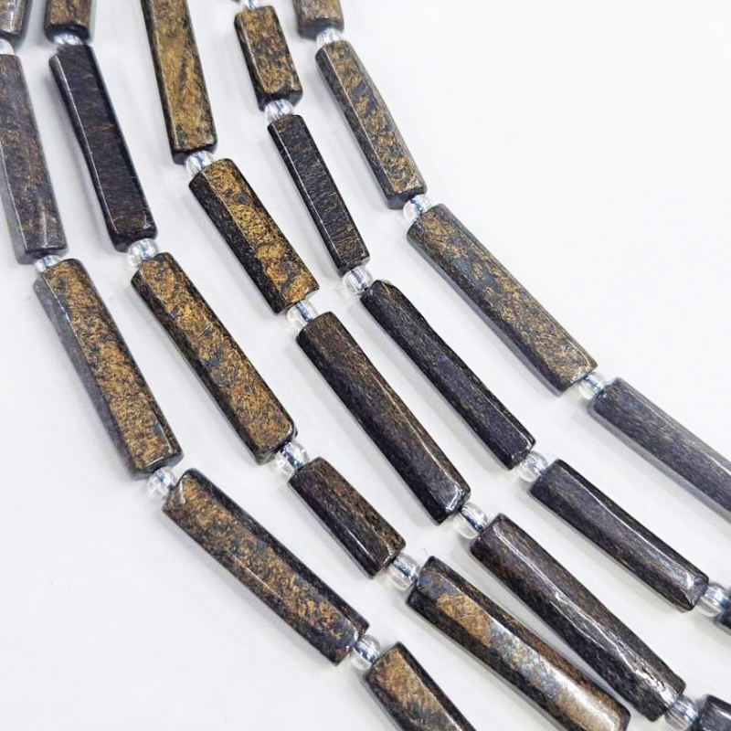 Бусины Бронзит 30*8мм натуральный камень