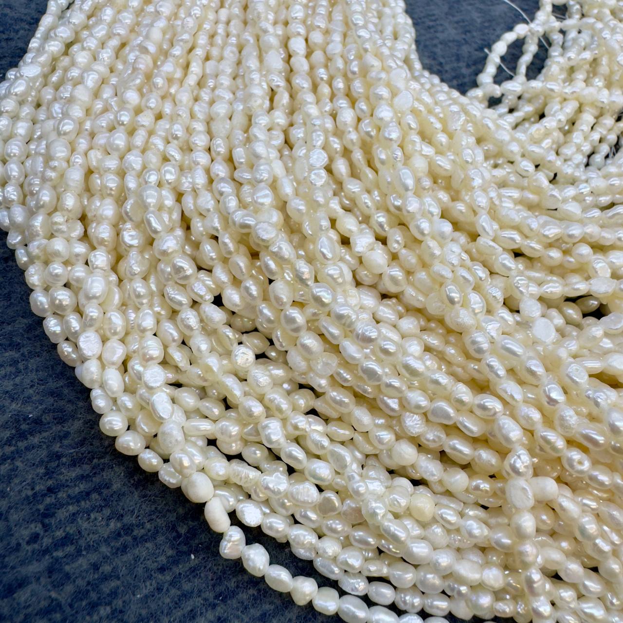 Жемчуг А культивированный размер 4мм свободная форма